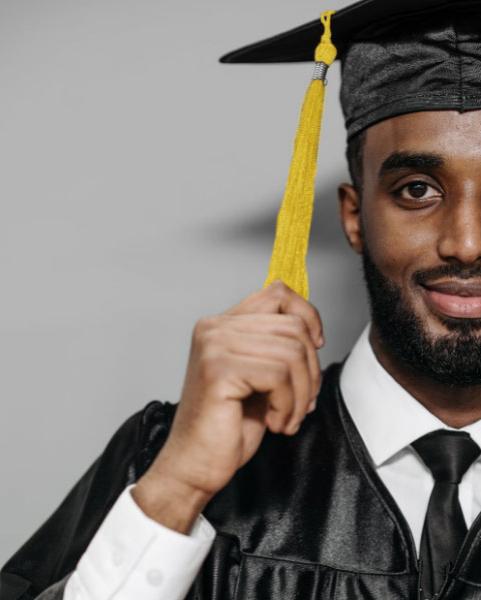 Student in graduation cap